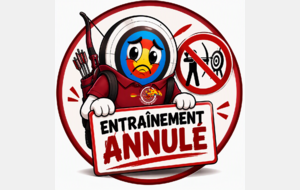 ENTRAINEMENT AVEC BE  /// ANNULATION