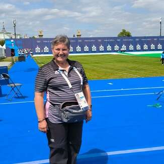 Thérésa Pelissier, arbitre aux Jeux 2024.